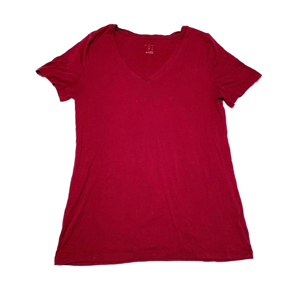 Maroon Plain Short Sleeve Shirt (bin2) - Picture 1 of 3